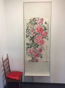 Antikes chinesisches Rollbild von beachtlicher Größe - Bild 1 von 11