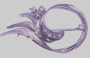 Brosche mit Zirkonia Silber - Bild 1 von 5