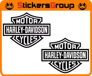 COPPIA ADESIVI HARLEY DAVISON PER MOTO CASCO TUNING - Foto 1 di 1