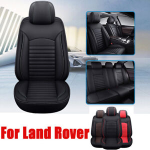 3D PU Leather Car Seat Covers Full Set/Front Cushions For Land Rover Waterproof