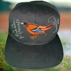 Brooks Robinson and Frank Robinson Baltimore Orioles Baseball Cap Autographed - Picture 1 of 11
