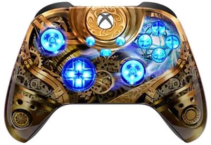 Steam Punk Silent Modz LED Controller Trigger Stop Grips for Xbox Series XS One - Picture 1 of 5