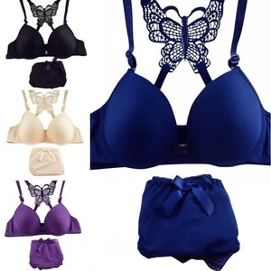 Fashion&Sexy butterfly Back Straps Front Close Bra Sets Super Gather Push Up Bra - Picture 1 of 20