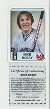 RARE SIGNED 1985 ISLANDERS NEWS MIKE BOSSY NEW YORK ISLANDERS w/ COA