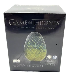 Game Of Thrones Puzzle 3D di Uova di Drago Rhaegal 80 Pezzi Nuovo Scatola Sigillata - Foto 1 di 7