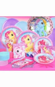 MY LITTLE PONY 16 PERSON GIRLS BIRTHDAY PARTY PACK DECORATIONS BALLOONS PLATES - Picture 1 of 1
