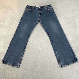 Levis Jeans Mens 38x32 Blue Denim 517 Bootcut Medium Wash American Western Adult - Picture 1 of 16