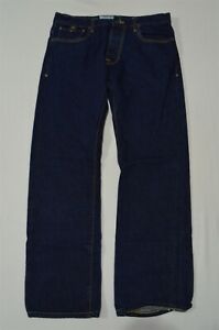 Jimmy Taverniti 33 x 32 Straight Dark Wash Redline Selvedge Denim Jeans
