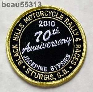 STURGIS JACKPINE GYPSY CLASSIC FOUNDERS 2010 70th ANNIVERSARY RALLY VEST PATCH - Picture 1 of 1