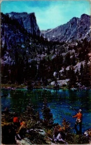 CO Postkarte Angeln Rocky Mountain Nationalpark Colorado Hallett's Peak - Bild 1 von 2
