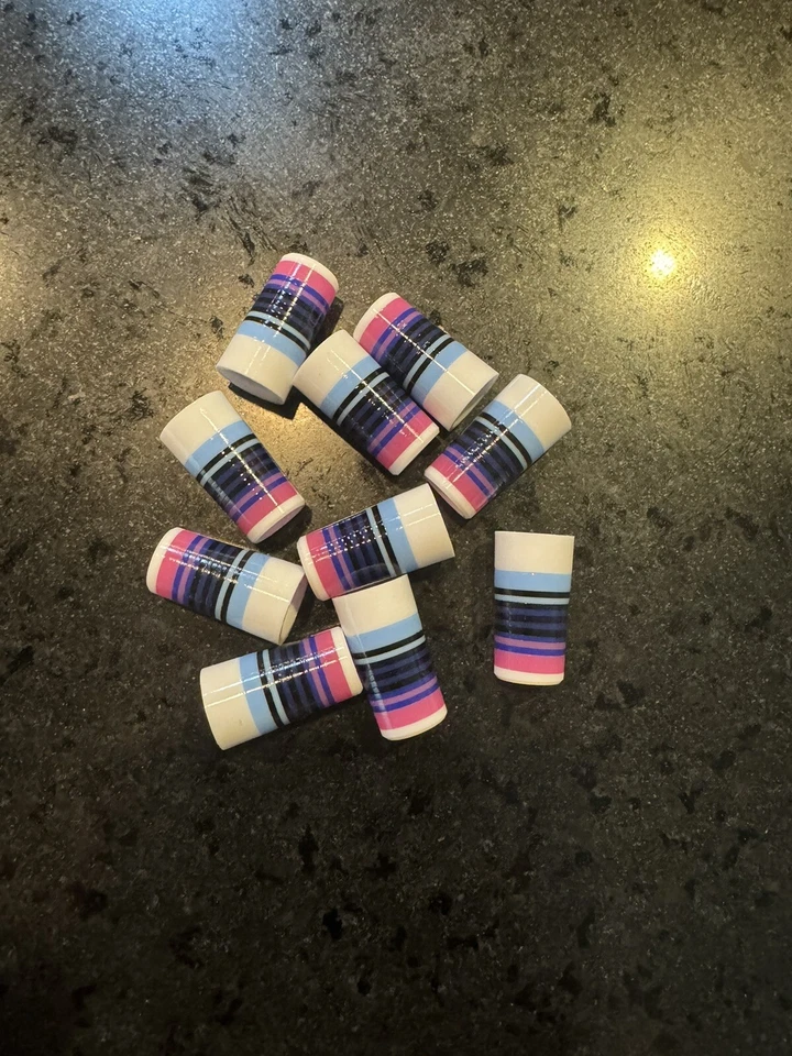 "10 férulas de golf personalizadas negras/rosadas/azul/púrpura/negro 1"" punta cónica .355" Foto 1 de 1