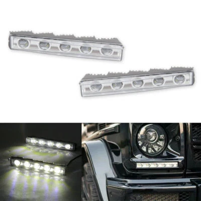 Para Mercedes Benz Clase G G500 W463 LED Luz Diurna DRL Kits Transparente NUEVO Foto 1 de 4