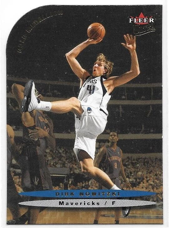 DIRK NOWITZKI 2003-04 FLEER ULTRA GOLD MEDALLION DIE-CUT 84 DALLAS MAVERICKS SP - Image 1 of 1