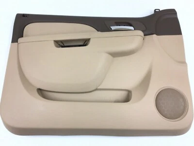 Chevrolet Tahoe GMC Yukon front LH driver interior Door Trim Panel cashmere OEM - Image 1 of 4