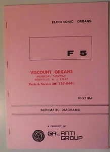 Original Galanti F2 Rhythm Electronic Organ Schematic Diagrams  - Picture 1 of 5