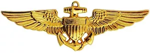 US Navy Aviation Wing Badge Naval Aviator Pilot Pin Insignia Gold Plated USN-AVB - Picture 1 of 2