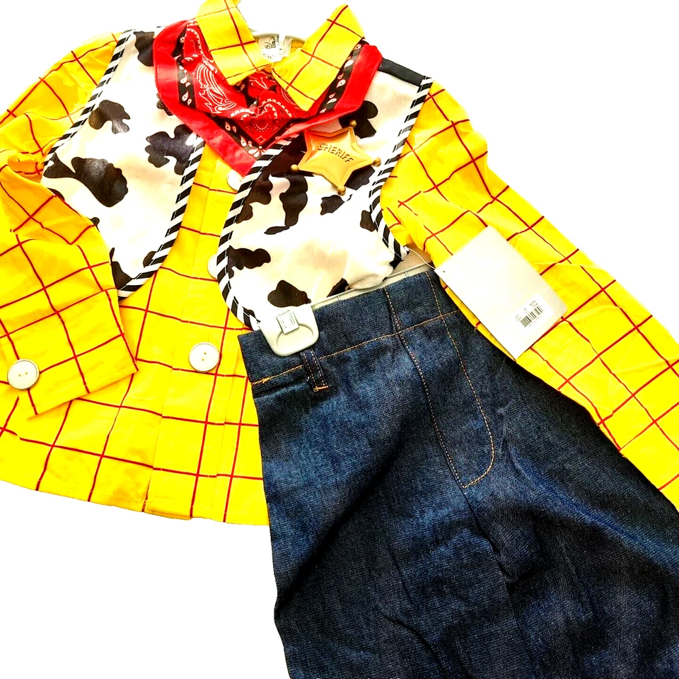 Disney Toy Story Sheriff Woody Halloween Costume Toddler Boy Size 3