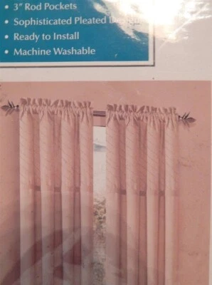 Juego de paneles de ventana Champange Rod Pocket Annecy nuevo venta al por menor $60 Foto 1 de 3