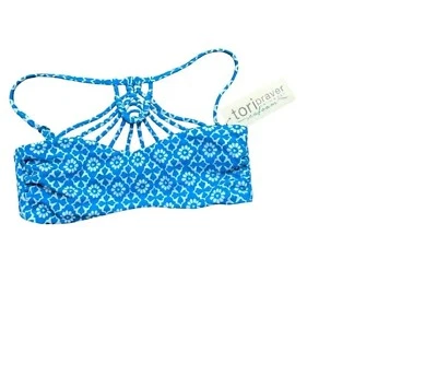 Bikini Top de Natación Bandeau Tirantes Traje de Baño Tori Praver Seleccionar Talla Estilo Nuevo con Etiquetas Foto 1 de 4