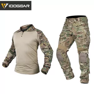 IDOGEAR G3 Combat Uniform Shirt & Pants Military Airsoft Multi-camo Clothing - Picture 1 of 11