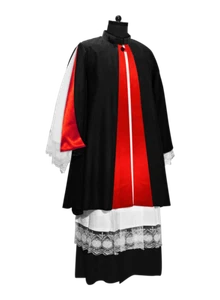 Traditional Clergy Mantelletta with Button Closure - Picture 1 of 8