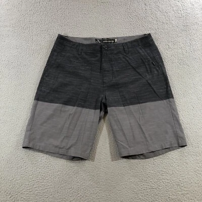 rip curl boardwalk shorts Men’s 33 Black Gray Colorblock Swim Surf Pool Beach - Image 1 of 4