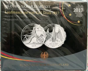 BRD - 5 x 20 Euro-Sammlermünzenset BRD 2017 PP/ 5 Prägestätten - Bild 1 von 10