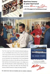 1954 Matson Line: Spacious Luxury Vintage Print Ad - Picture 1 of 1