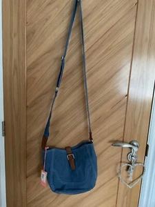White Stuff blue Canvas Bag bnwt - Picture 1 of 3
