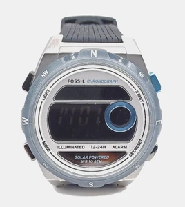 Fossil EVERETT SOLARWERK DIGITAL FS5912 SILICONE Wristwatch Men's Watch NEW & ORIGINAL PACKAGING - Picture 1 of 8