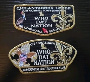 SE Louisiana Council / Chilantakoba Lodge New Orleans Saints CSP / OA Flap Set - Picture 1 of 1