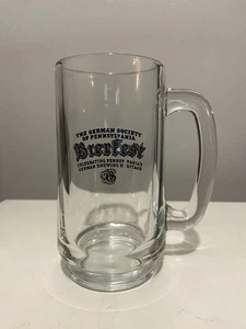 Vintage The Pennsylvania German Society BIERFEST Glas Bierkrug Brauerei Erbe - Bild 1 von 4