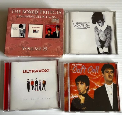 Visage Ultravox Soft Cell CD Box Set x3 Albums New Romantics 80s Pop 3 of a Kind - Image 1 of 4