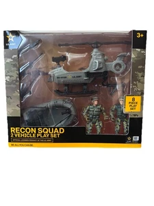 US Army Operation: Escuadrón de Reconocimiento y Rescate Juego de 8 Piezas Juguetes para Niños 3+ Regalo - Imagen 1 de 4