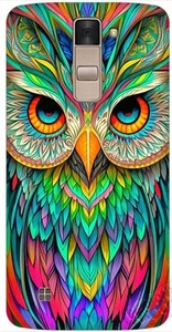 Cover custodia In Plastica Rigida Compatibile Con Lg K8,Design,gufo - Foto 1 di 4