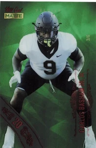 2021 Wild Card Matte Carlos Basham Jr. Green /6 Wake Forest - Picture 1 of 2