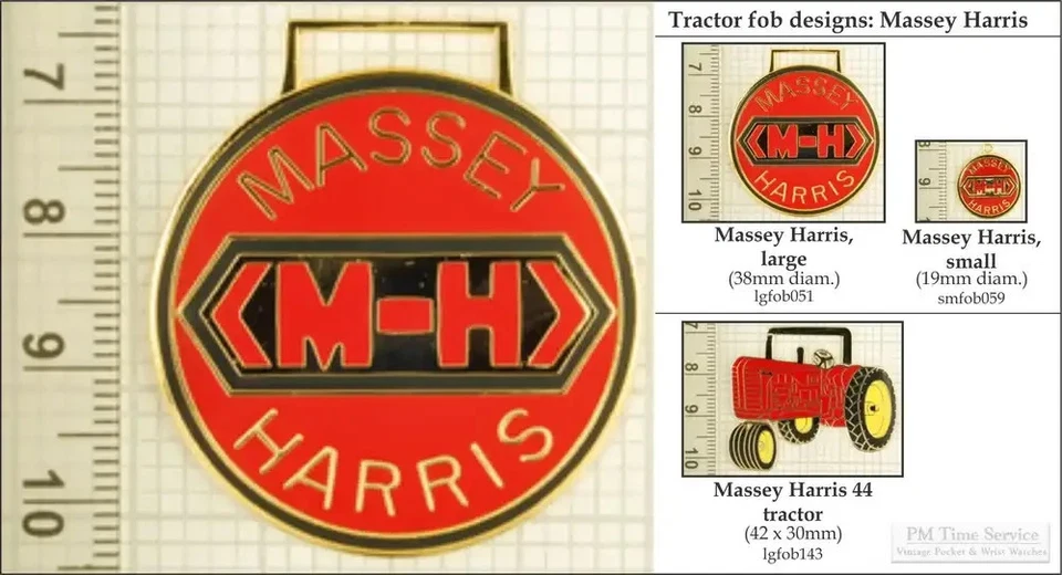 Fobs decorativos para tratores Massey, vários designs e opções de chaveiro - Imagem 1 de 1