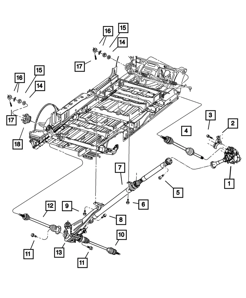 Подлинная гайка передней ступицы и комплект шайбы Mopar 4293167AB - Изображение 1 из 1