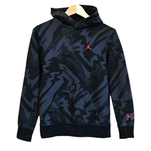 Sudadera con Capucha Air Jordan Estampado Gráfico Negra Gris Niño Talla Grande (12-13yo) - Imagen 1 de 6