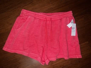NWT Women's Old Navy Special Dye Pink Terry Cloth Shorts Medium FREE SHIP - Picture 1 of 4