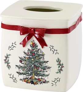 Spode - Coperchio per scatola di fazzoletti, accessori da banco, decorazione casa vacanze (Natale - Foto 1 di 11