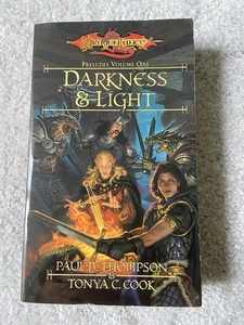 DRAGONLANCE-PRELUDES VOL.1 DARKNESS & LIGHT-THOMPSON&COOK-PAPERBACK-2003 - Picture 1 of 3
