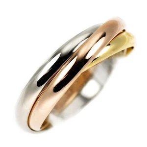 Anillo Cartier K18YG/WG/PG Trinidad Nº 50 - Auténtico envío gratuito desde Japón - Auth SE - Imagen 1 de 3