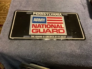 Pennsylvania Army National Guard Metal License Plate - Picture 1 of 3