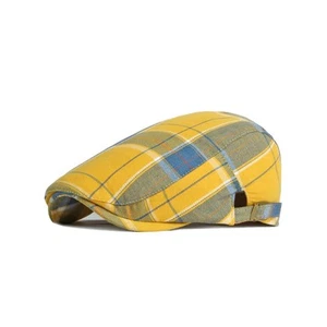 Adjustable Colorful Plaid Flat Cap Newsboy Cabbie Gatsby Golf Beret Hat YZ301... - Picture 1 of 7