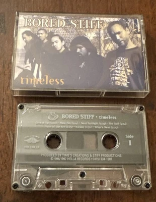 Bored Stiff Timeless Cassette Tape Demo Private Hip Hop Rap Rare 1997 West Coast - Image 1 of 4