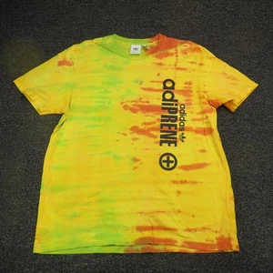 Adidas Shirt Herren Extra Large Gelb Orange Grün Batik Adipren + Grafik - Bild 1 von 7