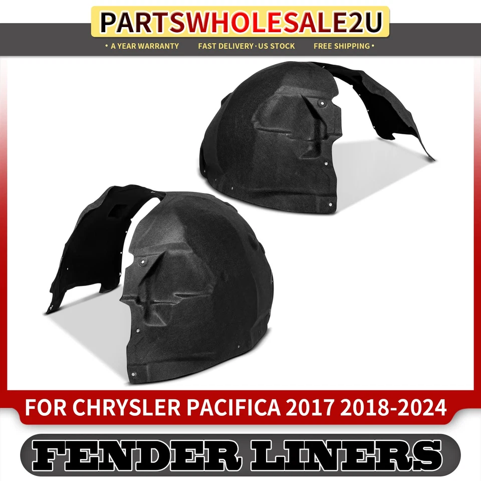2 forros de guardabarros interiores delanteros protector contra salpicaduras para Chrysler Pacifica 17-24 Voyager Foto 1 de 4