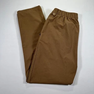Lululemon Utilitech Pants Mens Medium Brown Canvas Pull On Classic Fit M5AJGS - Picture 1 of 6