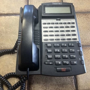 Iwatsu IX 12KTD 3 Phone Adix with ELK3 (24KTD 3) Warranty 24 Button Black - Picture 1 of 2